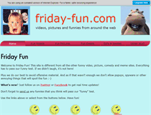 Tablet Screenshot of friday-fun.com